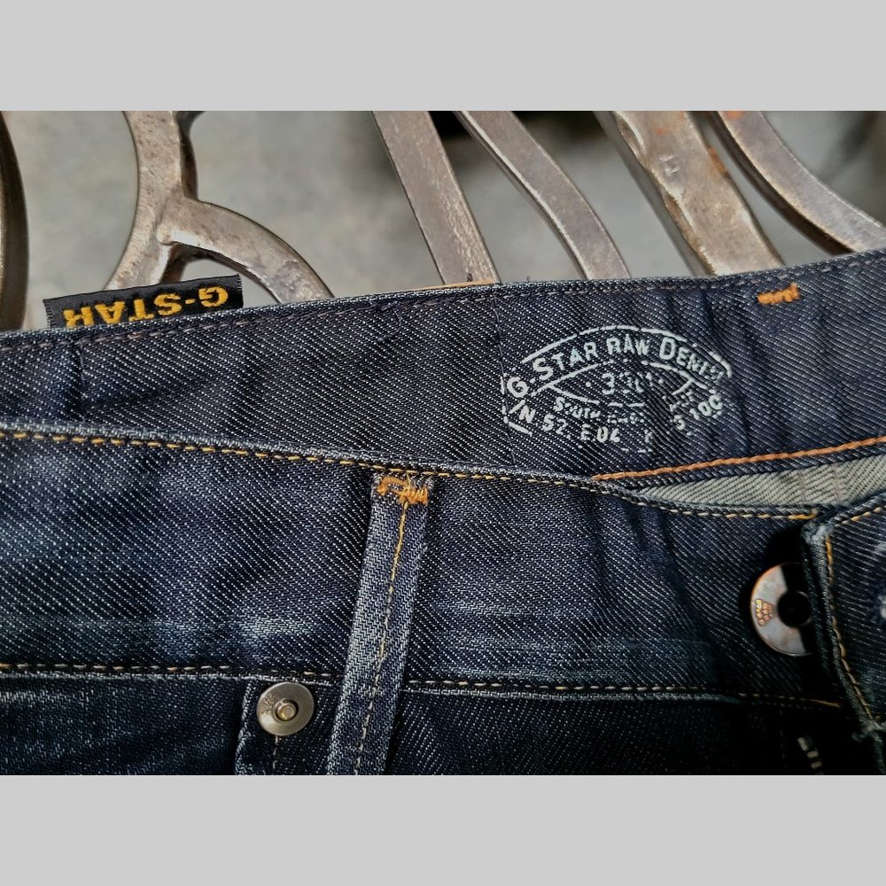 Men's G-Star Raw biker jeans Dark Blue 30 x 32 - Picture 8 of 8